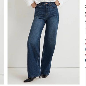 Madewell Super Wide Leg Jeans in Vietor Wash